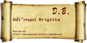 Dörnyei Brigitta névjegykártya